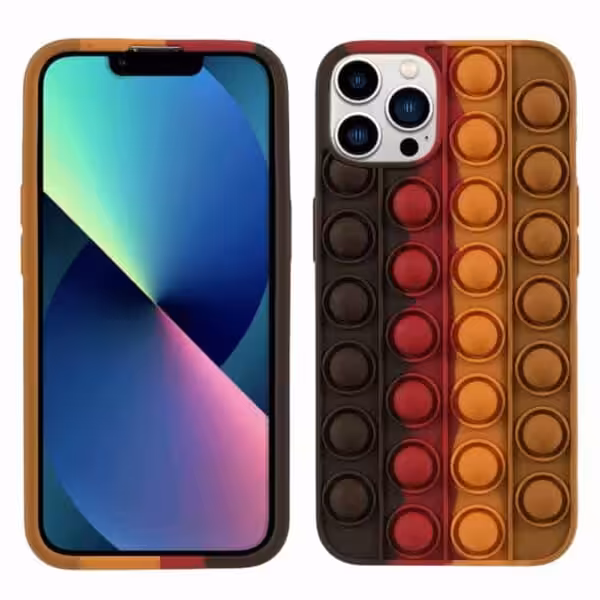 Iphone 13 Pro Max Popit Cover Mørke Brun