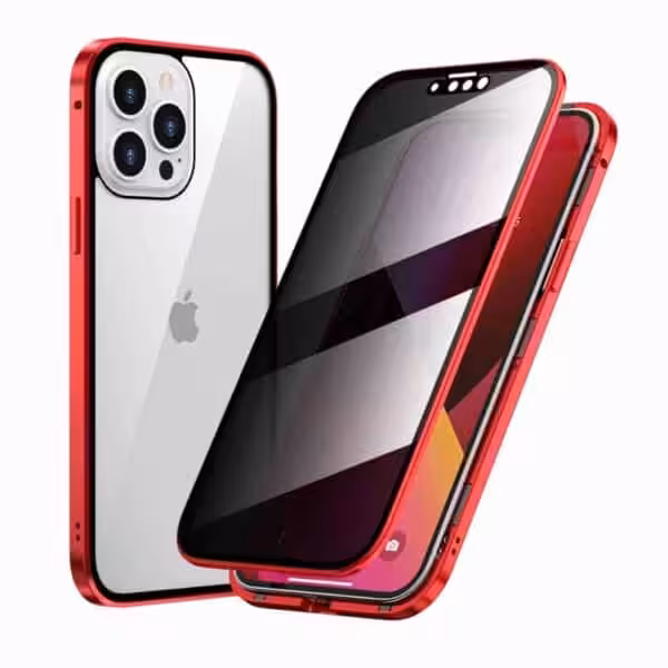 Iphone 13 Pro Max Privacy Perfect Cover Rød