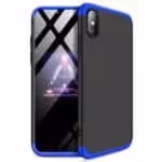 Iphone Xr 360 Beskyttelsescover Sort/blå Iphone Xr 360 Beskyttelsescover Sort/blå