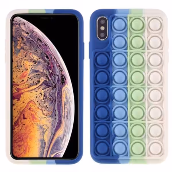 Iphone Xs Max Popit Cover Blå