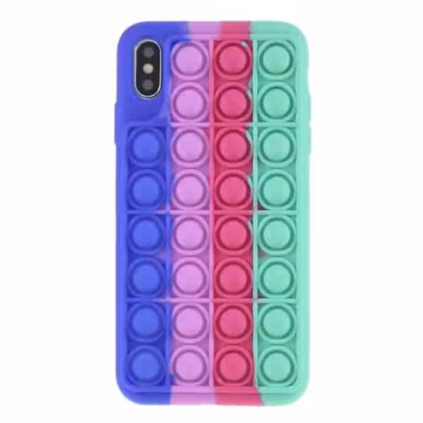 Iphone Xs Popit Cover Regnbue