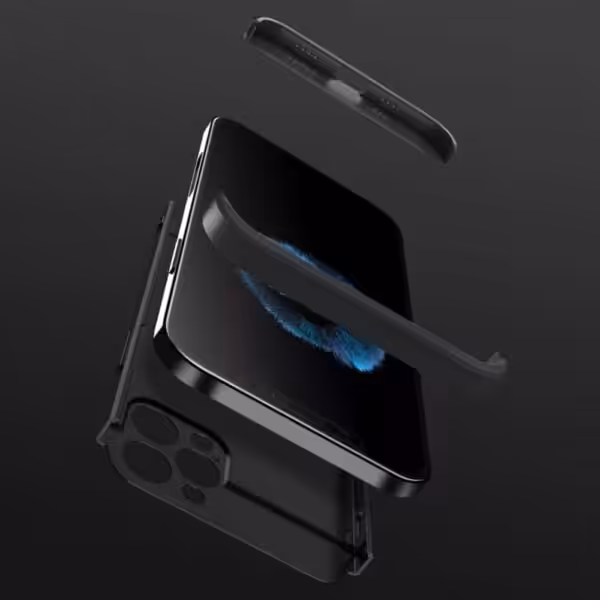 Iphone 12 Pro 360 Beskyttelsescover Sort Iphone 12 Pro 360 Beskyttelsescover Sort