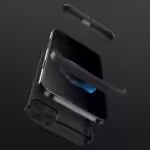 Iphone 12 Pro Max 360 Beskyttelsescover Sort Iphone 12 Pro Max 360 Beskyttelsescover Sort