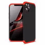 Iphone 12 Pro Max 360 Beskyttelsescover Sort/rød Iphone 12 Pro Max 360 Beskyttelsescover Sort/rød