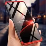 Iphone Xr 360 Beskyttelsescover Sort/rød Iphone Xr 360 Beskyttelsescover Sort/rød