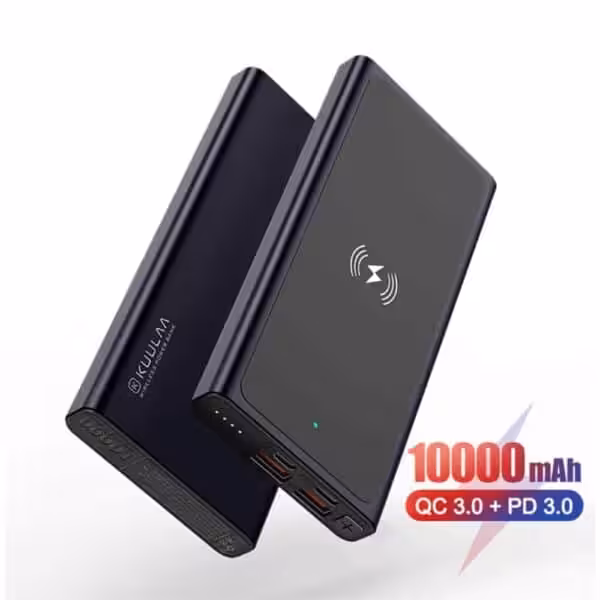 Kuulaa Kl-yd15 Qi Powerbank 10000mah Kuulaa Kl-yd15 Qi Powerbank 10000mah