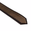 Klassisk Brunt Stribet Slips Klassisk Brunt Stribet Slips