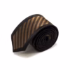 Klassisk Brunt Stribet Slips Klassisk Brunt Stribet Slips