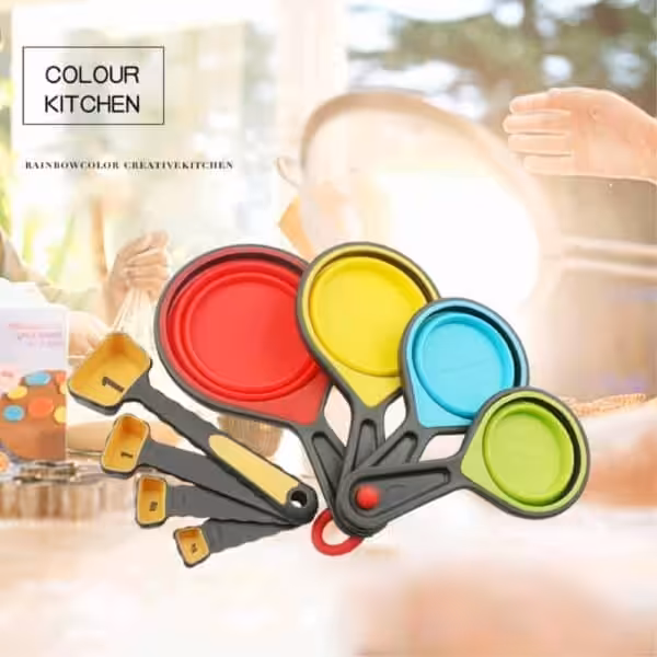 Sammenklappelig Silikone Målesæt