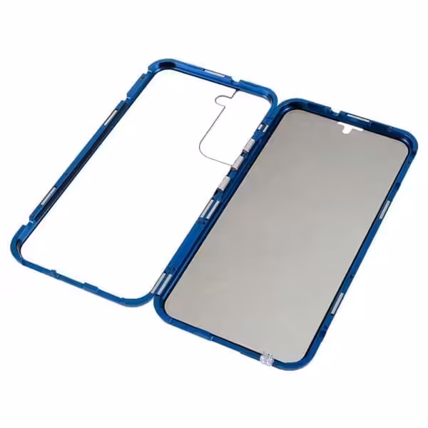 Samsung Galaxy S22 Plus Privacy Perfect Cover Blå Samsung Galaxy S22 Plus Privacy Perfect Cover Blå