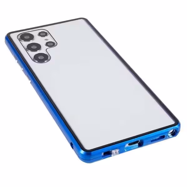 Samsung Galaxy S22 Ultra Privacy Perfect Cover Blå