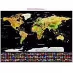 Scratch Map Skrabe Verdenskort Scratch Map Skrabe Verdenskort