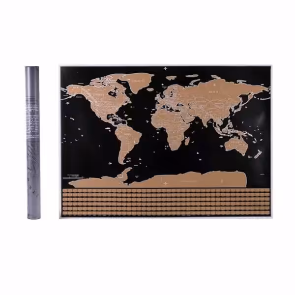 Scratch Map Skrabe Verdenskort Scratch Map Skrabe Verdenskort
