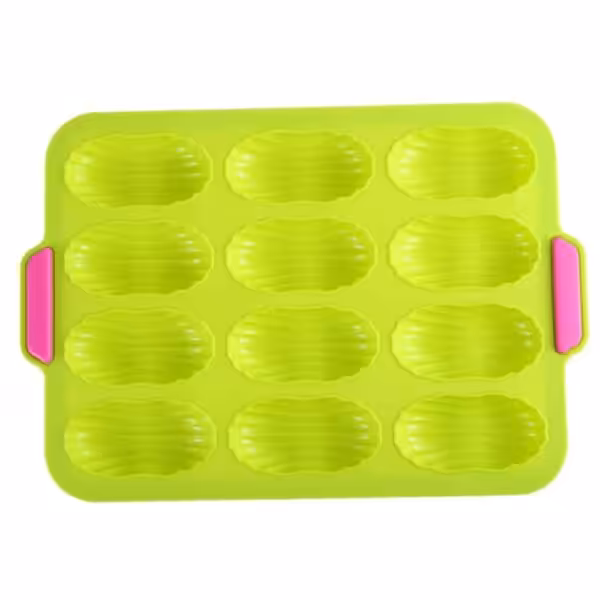 Slipnemt 12 Cupcakes Silikone Form Grøn