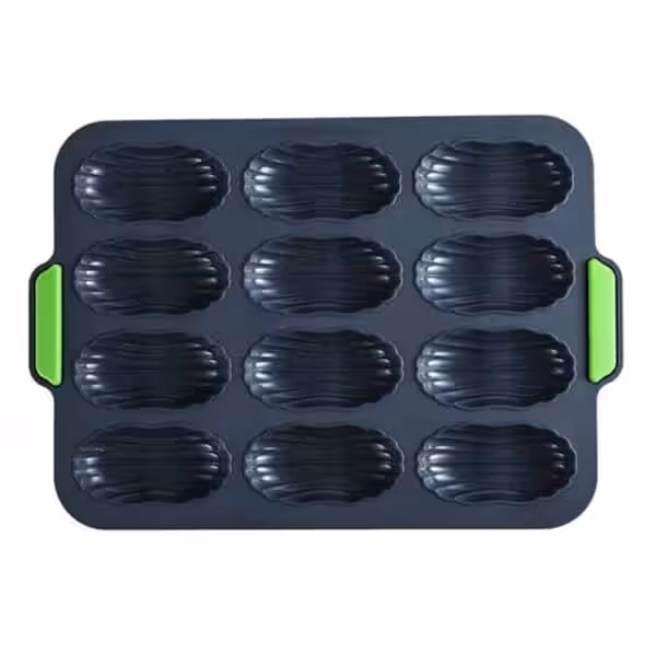 Slipnemt 12 Cupcakes Silikone Form Sort