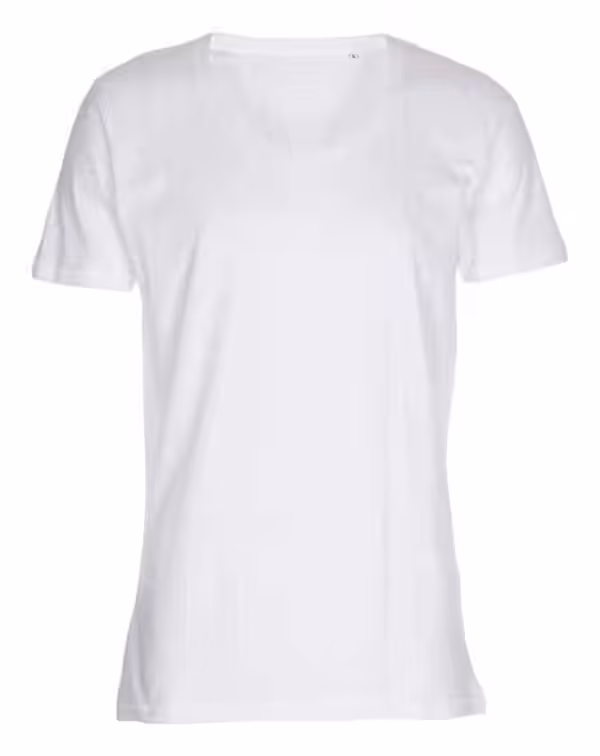 Basic T-shirt Deep Cut Lysegrå Basic T-shirt Deep Cut Lysegrå