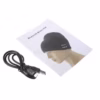 Bluetooth Hovedtelefon Vintervarm Twill Hat Med Mikrofon - Blå / Brun / Hvid