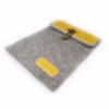Ipad Air 2 (a1566, A1567) - J.m.show Envelope Pu Læder Uldgarn Cover Taske - Gul