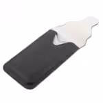 Iphone 6s Plus/6 Plus – Dobbelt Lag Pu Læder Lomme Med Karabiniere – Sort Iphone 6s Plus/6 Plus - Dobbelt Lag Pu Læder Lomme Med Karabiniere - Sort