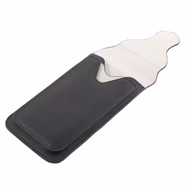 Iphone 6s Plus/6 Plus – Dobbelt Lag Pu Læder Lomme Med Karabiniere – Sort Iphone 6s Plus/6 Plus - Dobbelt Lag Pu Læder Lomme Med Karabiniere - Sort