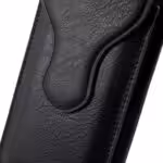Iphone 6s Plus/6 Plus – Dobbelt Lag Pu Læder Lomme Med Karabiniere – Sort Iphone 6s Plus/6 Plus - Dobbelt Lag Pu Læder Lomme Med Karabiniere - Sort