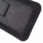 Iphone 6s Plus/6 Plus – Dobbelt Lag Pu Læder Lomme Med Karabiniere – Sort Iphone 6s Plus/6 Plus - Dobbelt Lag Pu Læder Lomme Med Karabiniere - Sort
