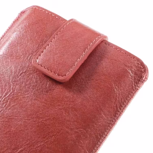 Iphone 6s Plus/ Samsung Galaxy S7 Edge – Pu Læder Cover Etui Med Kortslots – Rød Iphone 6s Plus/ Samsung Galaxy S7 Edge - Pu Læder Cover Etui Med Kortslots - Rød