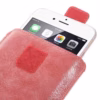 Iphone 6s Plus/ Samsung Galaxy S7 Edge – Pu Læder Cover Etui Med Kortslots – Rød Iphone 6s Plus/ Samsung Galaxy S7 Edge - Pu Læder Cover Etui Med Kortslots - Rød