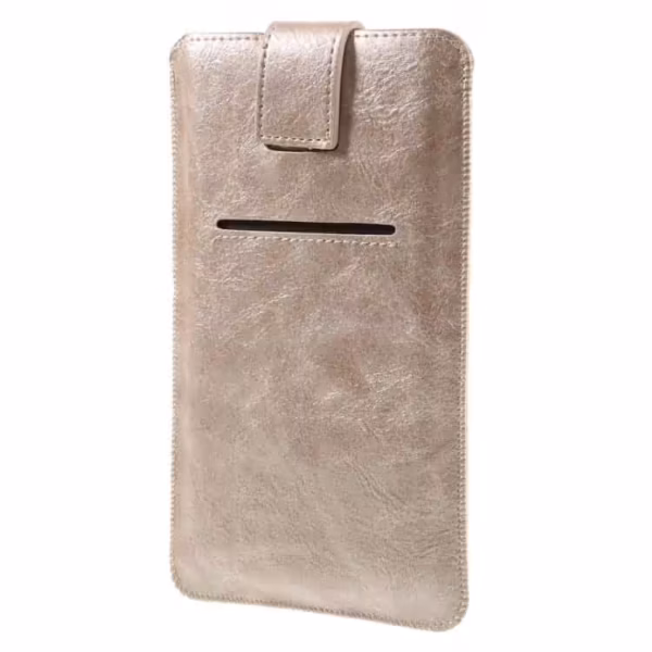 Iphone 6s Plus/ Samsung Galaxy S7 Edge – Pu Læder Cover Etui Med Kortslots – Guldfarve Iphone 6s Plus/ Samsung Galaxy S7 Edge - Pu Læder Cover Etui Med Kortslots - Guldfarve