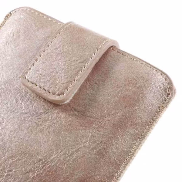 Iphone 6s Plus/ Samsung Galaxy S7 Edge – Pu Læder Cover Etui Med Kortslots – Guldfarve Iphone 6s Plus/ Samsung Galaxy S7 Edge - Pu Læder Cover Etui Med Kortslots - Guldfarve
