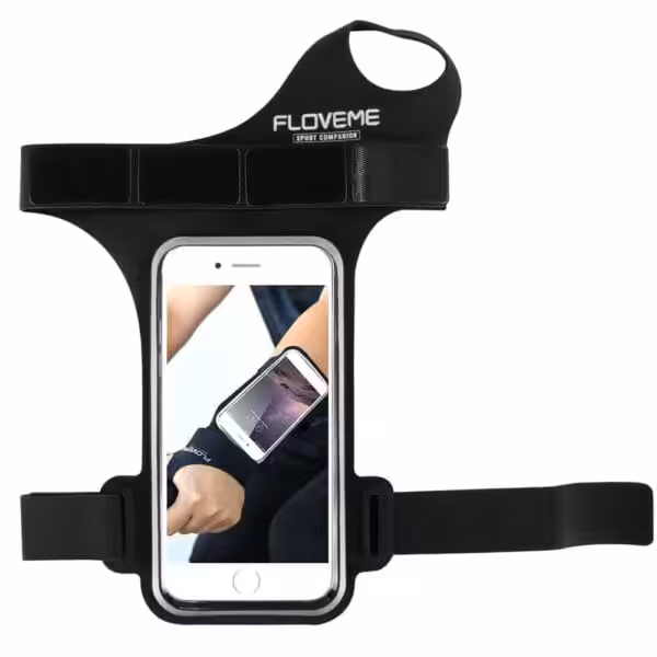 Iphone 7/6/6s – Sportsarmbånd Holder Med Tommelfinger Ring – Sort Iphone 7/6/6s - Sportsarmbånd Holder Med Tommelfinger Ring - Sort