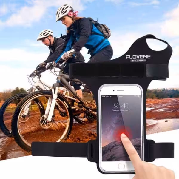 Iphone 7/6/6s – Sportsarmbånd Holder Med Tommelfinger Ring – Sort Iphone 7/6/6s - Sportsarmbånd Holder Med Tommelfinger Ring - Sort