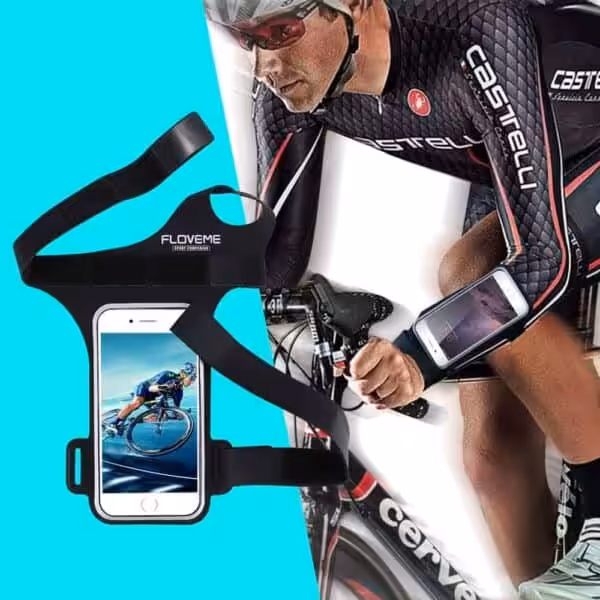 Iphone 7/6/6s – Sportsarmbånd Holder Med Tommelfinger Ring – Sort Iphone 7/6/6s - Sportsarmbånd Holder Med Tommelfinger Ring - Sort