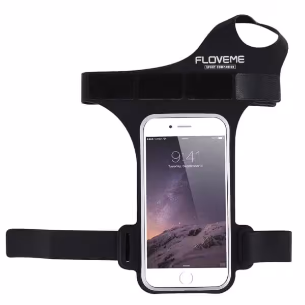 Iphone 7/6/6s – Sportsarmbånd Holder Med Tommelfinger Ring – Sort Iphone 7/6/6s - Sportsarmbånd Holder Med Tommelfinger Ring - Sort