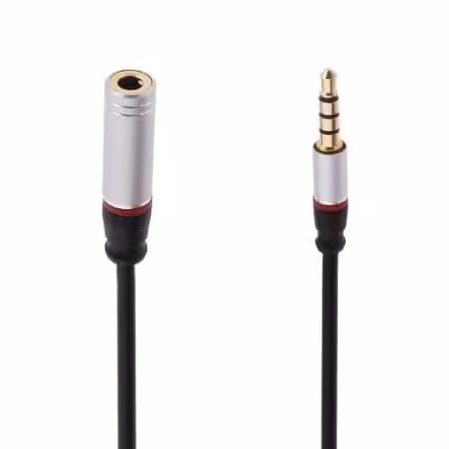 Stereo audio adapter med 3.5mm stik og hunstik