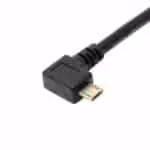1.5 M Micro Usb 5pin Usb Opladningskabel Sort vinkel micro-USB kabel adapter
