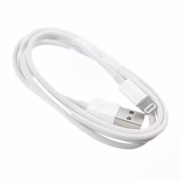 1 M Lightning 8 Pin Mfi Certificeret Data- Opladnings- Og Synkroniseringskabel Hvid USB-kabel til opladning og dataoverførsel