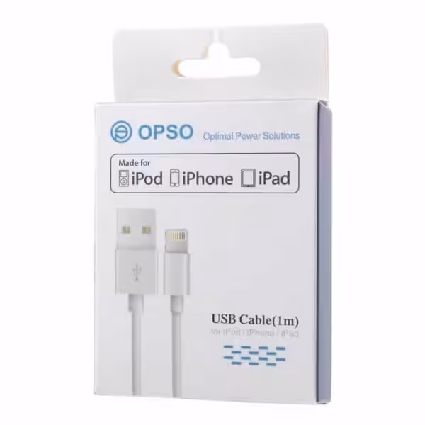 1 M Lightning 8 Pin Mfi Certificeret Data- Opladnings- Og Synkroniseringskabel OPSO USB-kabel til iPod, iPhone, iPad