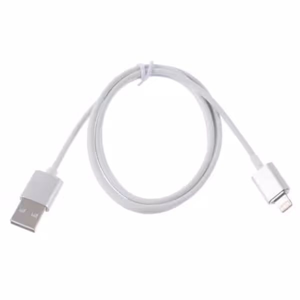 Iphone Ipad Ipod – 1m Magnetisk Lightning 8pin Usb Opladningskabel – Sølv Iphone Ipad Ipod – 1m Magnetisk Lightning 8pin Usb Opladningskabel – Sølv