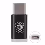 Hat Prince Hc-2 Micro Usb Female Til Usb 3.1 Type C Male Oplader Og Synkroniserings Adapter – Sort Hat Prince Hc-2 Micro Usb Female Til Usb 3.1 Type C Male Oplader Og Synkroniserings Adapter - Sort