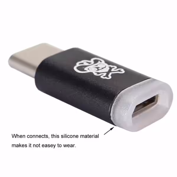 Hat Prince Hc-2 Micro Usb Female Til Usb 3.1 Type C Male Oplader Og Synkroniserings Adapter – Sort Hat Prince Hc-2 Micro Usb Female Til Usb 3.1 Type C Male Oplader Og Synkroniserings Adapter - Sort