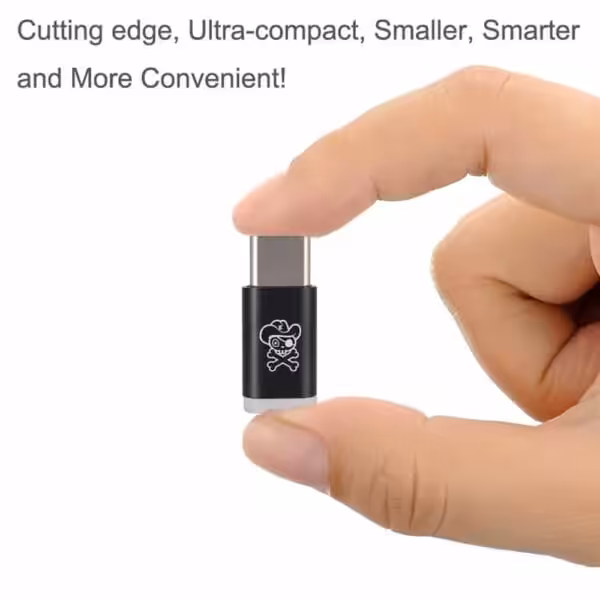 Hat Prince Hc-2 Micro Usb Female Til Usb 3.1 Type C Male Oplader Og Synkroniserings Adapter – Sort Hat Prince Hc-2 Micro Usb Female Til Usb 3.1 Type C Male Oplader Og Synkroniserings Adapter - Sort