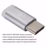 Hat Prince Adabter Micro Usb Hunstik Til Usb 3.1 Type C Hanstik Til Oplader Og Synkroniserings Adapter – Sølv Hat Prince Adabter Micro Usb Hunstik Til Usb 3.1 Type C Hanstik Til Oplader Og Synkroniserings Adapter - Sølv