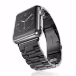 Apple Watch 38mm – 40mm Xincuco Three Bead Series Rustfrit Armbånd – Sort Apple Watch 38mm - 40mm Xincuco Three Bead Series Rustfrit Armbånd - Sort