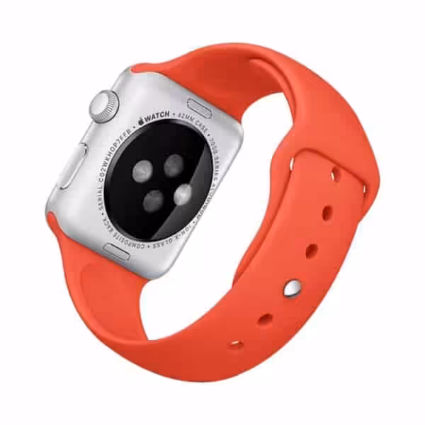 Apple Watch 38mm - 40mm Rock Sports Silikone Armbånd - Rød