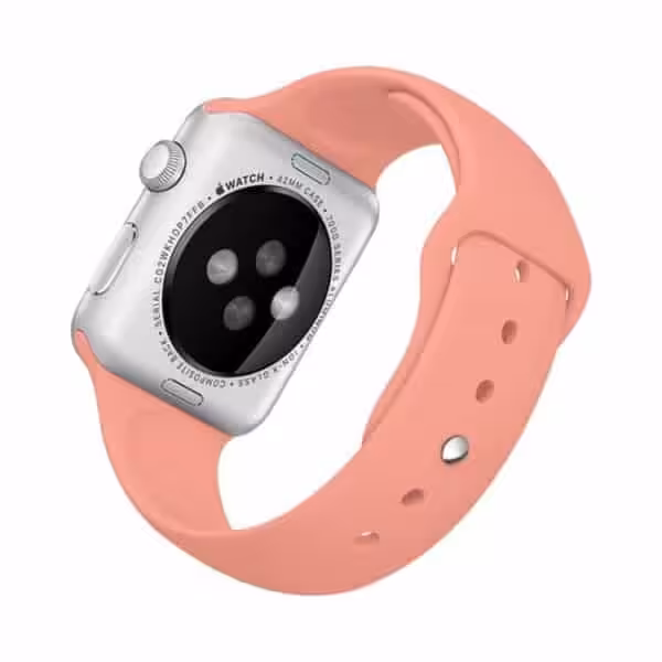 Apple Watch 38mm - 40mm Rock Sports Silikone Armbånd - Lyserød