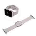 Apple Watch 38mm – 40mm Moderne Ægte Læder Armbånd – Grå Apple Watch 38mm - 40mm Moderne Ægte Læder Armbånd - Grå