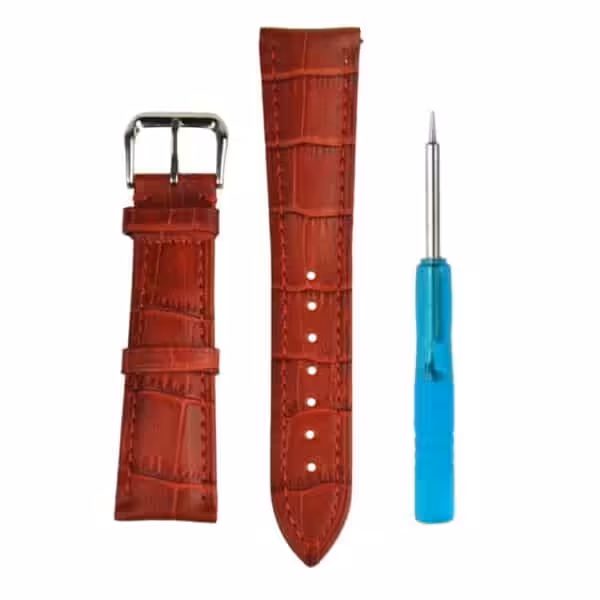 Apple Watch 42mm – 44mm Krokodille Skin Ægte Læder Armbånd – Rød Apple Watch 42mm - 44mm Krokodille Skin Ægte Læder Armbånd - Rød