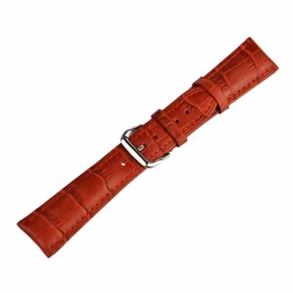 Apple Watch 42mm – 44mm Krokodille Skin Ægte Læder Armbånd – Rød Apple Watch 42mm - 44mm Krokodille Skin Ægte Læder Armbånd - Rød