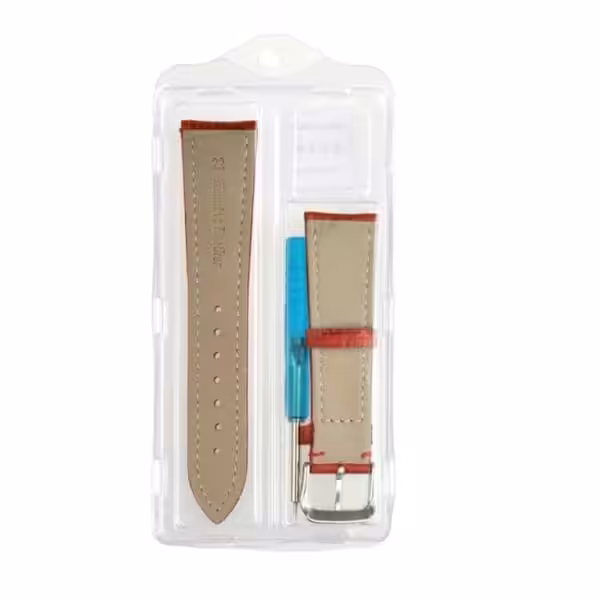 Apple Watch 42mm – 44mm Krokodille Skin Ægte Læder Armbånd – Rød Apple Watch 42mm - 44mm Krokodille Skin Ægte Læder Armbånd - Rød